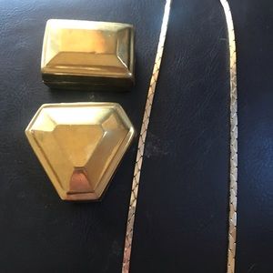 REAL gold boxes with necklace!